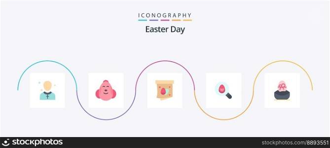 Easter Flat 5 Icon Pack Including holiday. egg. baby. search. easter