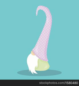 easter, gnome, facing, left, 08, Vector, illustration, cartoon, graphic,