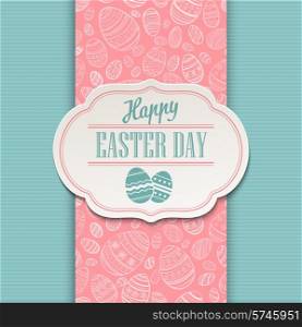 Easter greeting card. Holiday typography EPS 10. Easter greeting card. Holiday typography