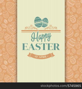 Easter greeting card. Holiday typography EPS 10. Easter greeting card. Holiday typography