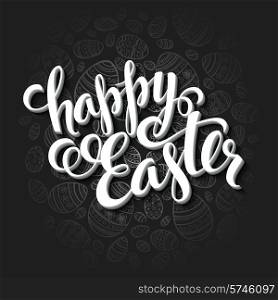 Easter greeting card. Holiday typography EPS 10. Easter greeting card. Holiday typography