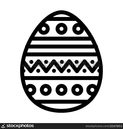 easter holiday line icon vector. easter holiday sign. isolated contour symbol black illustration. easter holiday line icon vector illustration