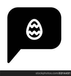 easter message, icon on isolated background