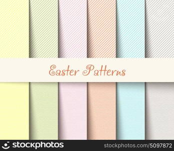 Easter patterns spring background