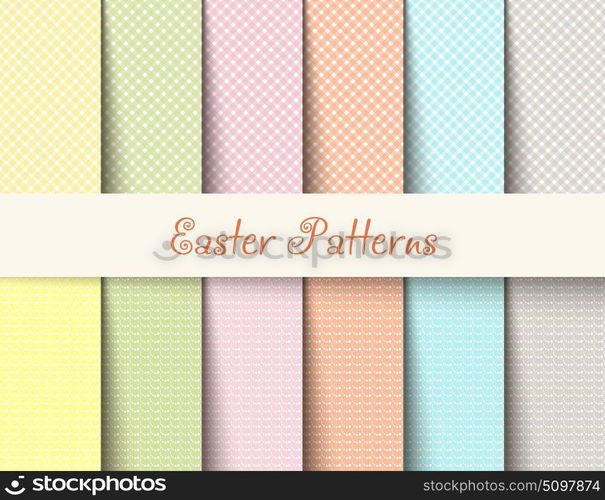 Easter patterns spring background