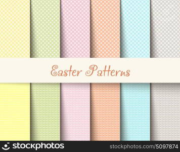Easter patterns spring background