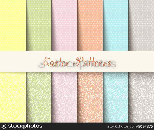Easter patterns spring background