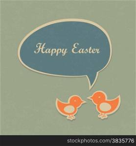 Easter Retro Card Design