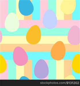 Easter seamless pattern, eggs festive spring background. Wallpaper, gift fabric wrapping paper, prints vector illustration. Easter seamless pattern, eggs festive spring background