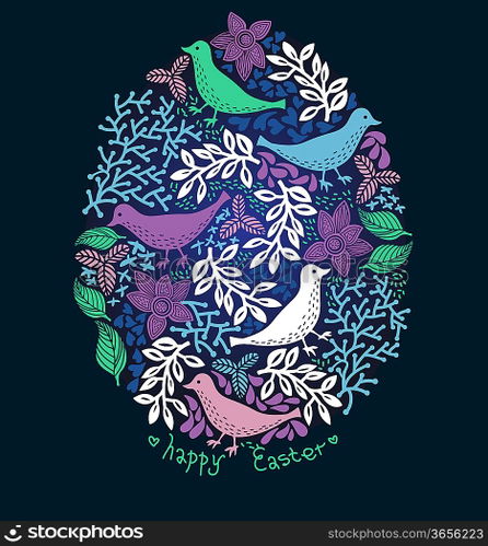 Easter vector background