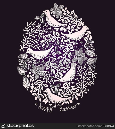 Easter vector background