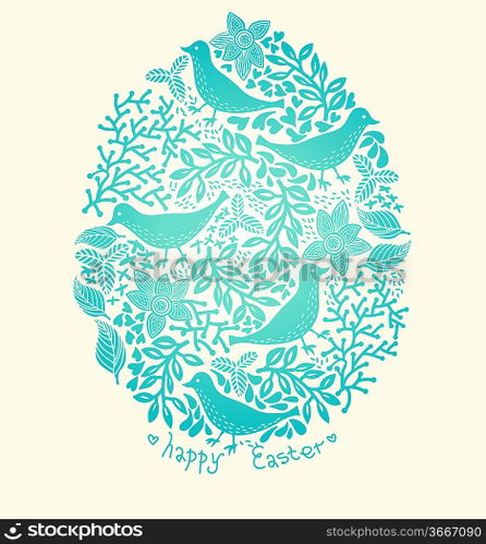 Easter vector background