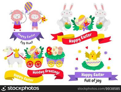 Easter Vector illustration for banner, poster, flyer