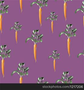 Eastern Carrot and Eggs Seamless Pattern. Carrots for Easter Bunny. Vector seamless texture with a lot of cartoon carrots. red carrots with colour background seamless pattern
