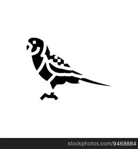 eastern rosella parrot bird glyph icon vector. eastern rosella parrot bird sign. isolated symbol illustration. eastern rosella parrot bird glyph icon vector illustration