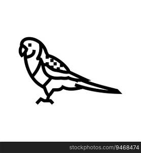 eastern rosella parrot bird line icon vector. eastern rosella parrot bird sign. isolated contour symbol black illustration. eastern rosella parrot bird line icon vector illustration