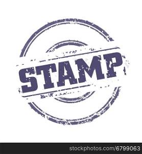 Easy edited template rubber stamp, just swap STAMP on your text. Vector illustration.