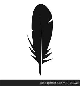 Easy feather icon simple vector. Ink pen. Light shape. Easy feather icon simple vector. Ink pen