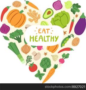 Eat healthy vector image