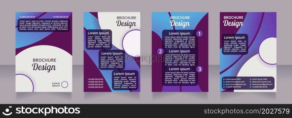 Eating disorders and its treatment blank brochure layout design. Vertical poster template set with empty copy space for text. Premade corporate reports collection. Editable flyer paper pages. Eating disorders and its treatment blank brochure layout design