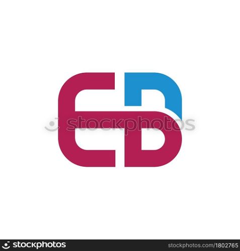 EB Letter Icon Design Vector Illustration template