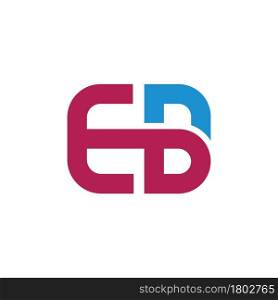 EB Letter Icon Design Vector Illustration template
