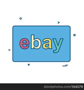Ebay card design vector 