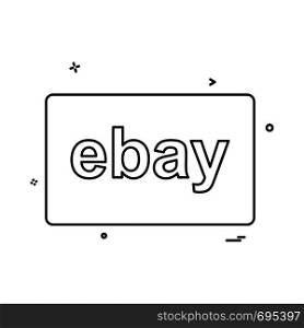 Ebay card design vector