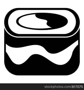 Ebi sushi icon. Simple illustration of ebi sushi vector icon for web design isolated on white background. Ebi sushi icon, simple style