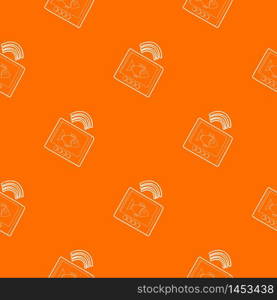 Echo sounder pattern vector orange for any web design best. Echo sounder pattern vector orange