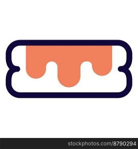 Eclairs puff light vector icon