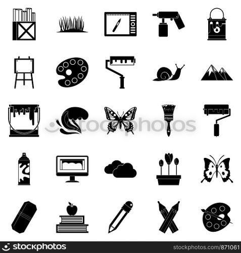 Eco activist icons set. Simple set of 25 eco activist vector icons for web isolated on white background. Eco activist icons set, simple style