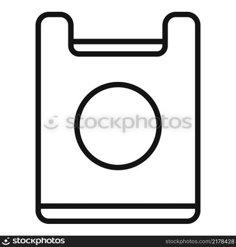 Eco bag icon outline vector. Climate disaster. Factory ecology. Eco bag icon outline vector. Climate disaster
