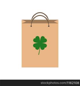 Eco bag icon. Paper bag isolated on white background