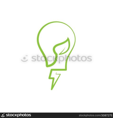 eco bulb energy saver vector icon illustration concept design template