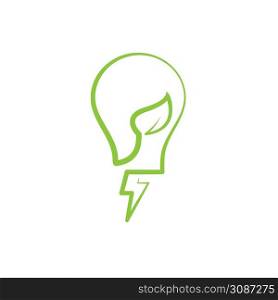 eco bulb energy saver vector icon illustration concept design template