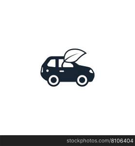 Eco car creative icon from ecology icons Vector Image