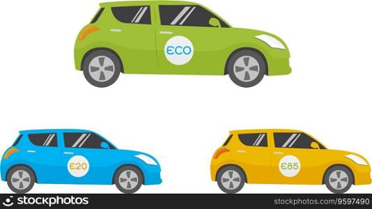 Eco car vector image