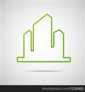 Eco city Real Estate icon. Vector design
