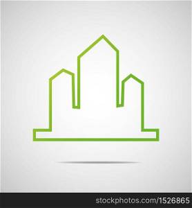 Eco city Real Estate icon. Vector design