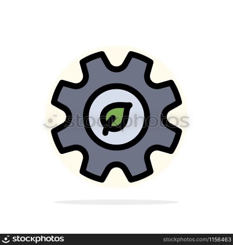 Eco, Ecology, Energy, Environment Abstract Circle Background Flat color Icon