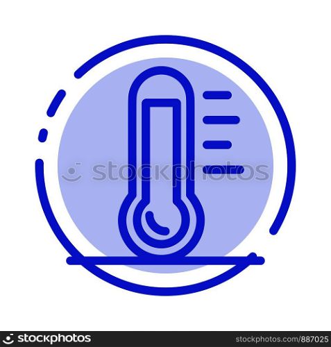 Eco, Ecology, Energy, Environment, Green Blue Dotted Line Line Icon