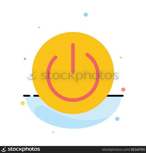 Eco, Ecology, Energy, Environment, Power Abstract Flat Color Icon Template