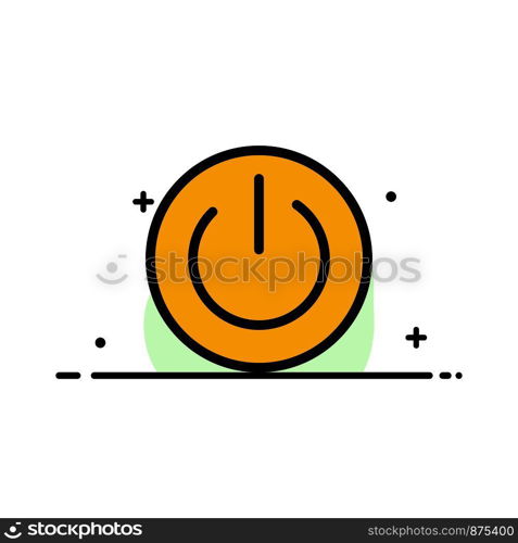 Eco, Ecology, Energy, Environment, Power Business Flat Line Filled Icon Vector Banner Template