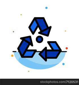 Eco, Ecology, Environment, Garbage, Green Abstract Flat Color Icon Template