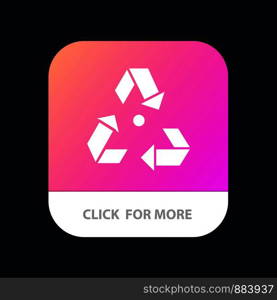 Eco, Ecology, Environment, Garbage, Green Mobile App Button. Android and IOS Glyph Version