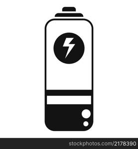 Eco energy battery icon simple vector. Global disaster. Planet warm. Eco energy battery icon simple vector. Global disaster