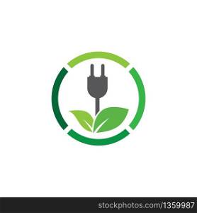 Eco energy icon symbol vector illustration