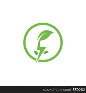 eco energy icon vector illustration design template