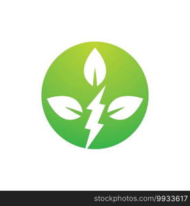 Eco energy logo images illustration design